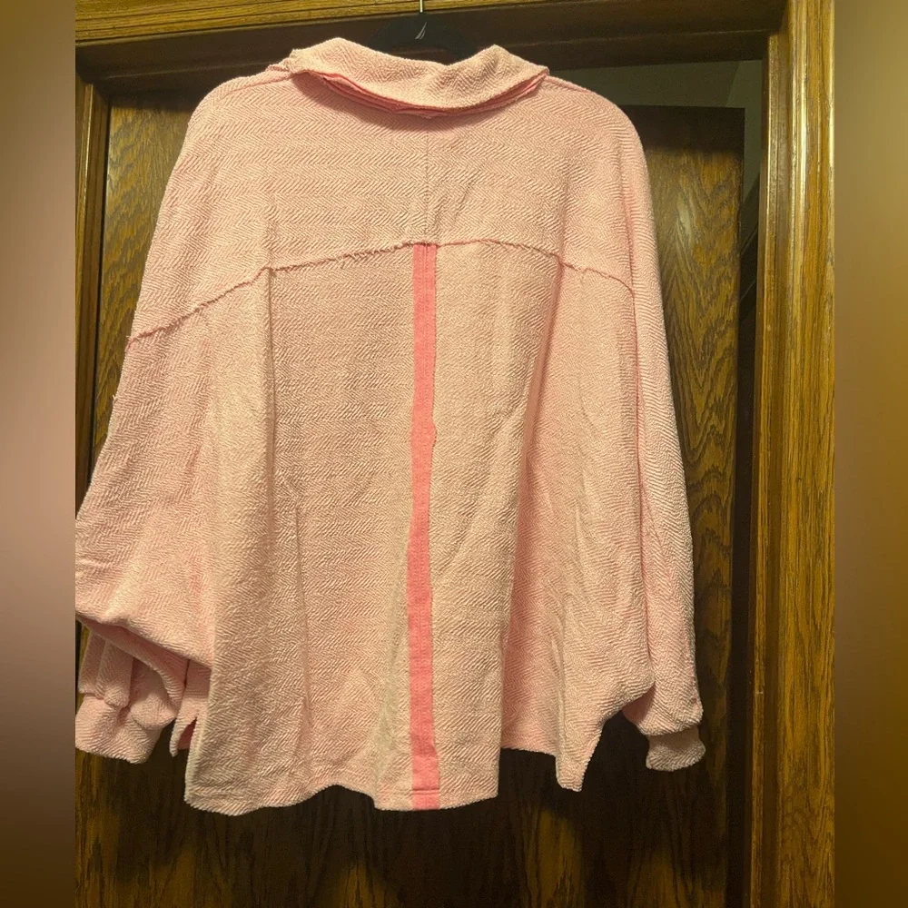 BUCKETLIST Pink Button-Up Top - Picture 4 of 4
